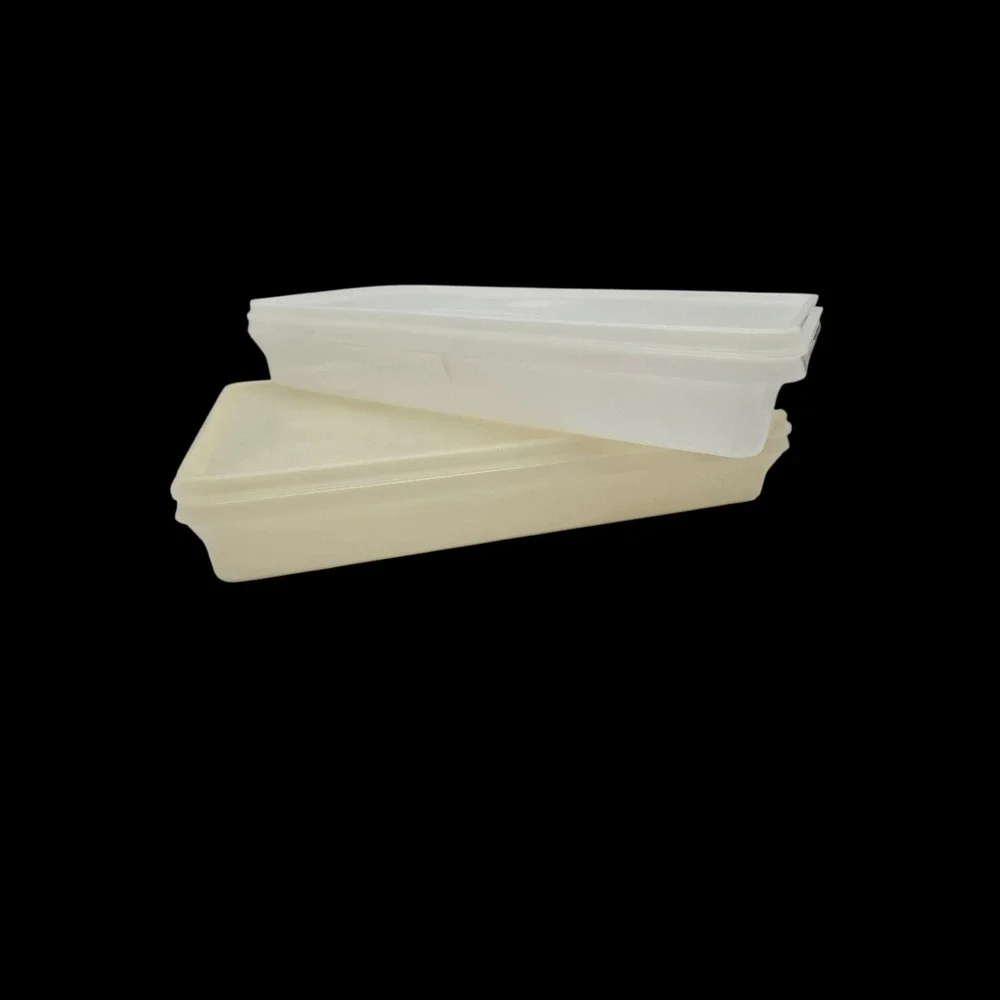 Tupperware Food Storage Containers Rectangular Vintage MCM Grannycore Retro